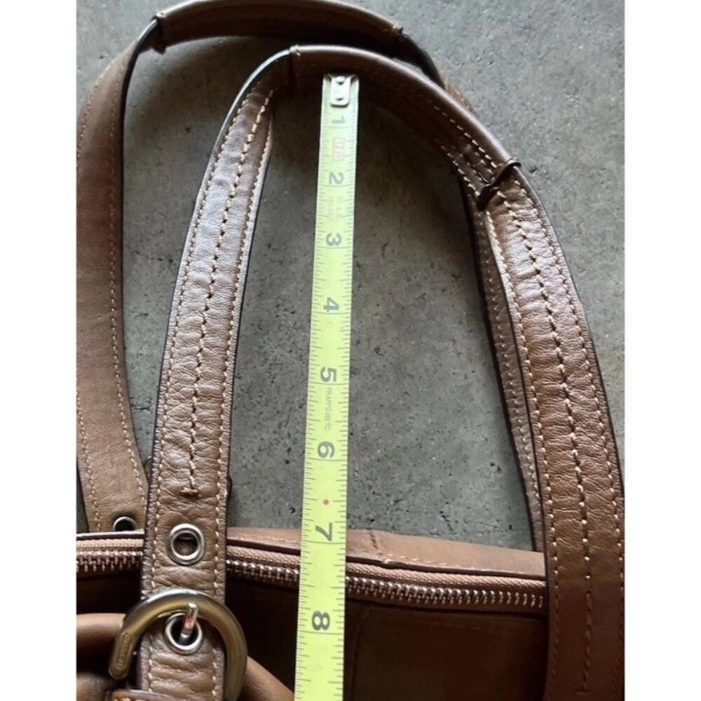 Coach F17220 Soho Shoulder Bag Purse Brown Leather Boho Slouchy Classic - Picture 9 of 15